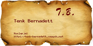 Tenk Bernadett névjegykártya
